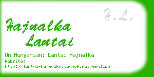 hajnalka lantai business card